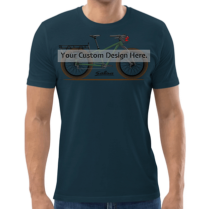 T-shirt, met custom design voertuig of fiets illustratie, Stargazer